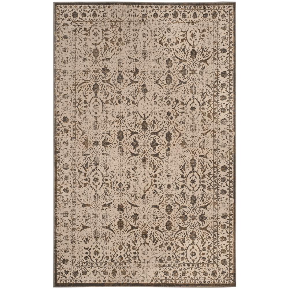BRILLIANCE, CREAM / BRONZE, 5'-1" X 7'-6", Area Rug, BRL502D-5. Picture 1
