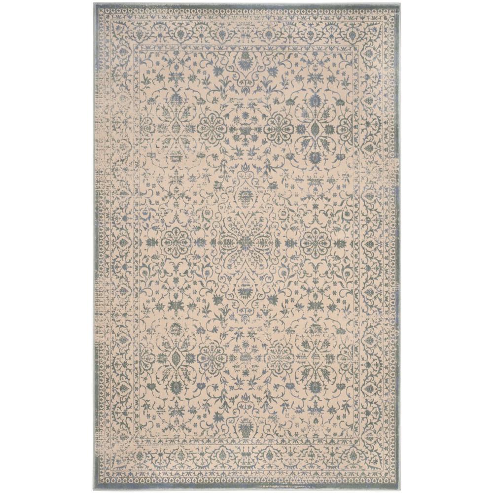 BRILLIANCE, CREAM / SAGE, 5'-1" X 7'-6", Area Rug, BRL504A-5. Picture 1