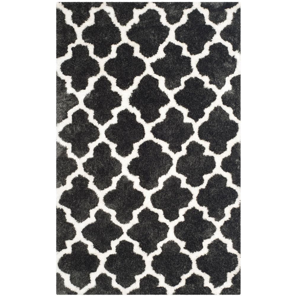 SG-BSG-Barcelona Shag, GRAPHITE / IVORY, 5' X 8', Area Rug, BSG319D-5. Picture 1