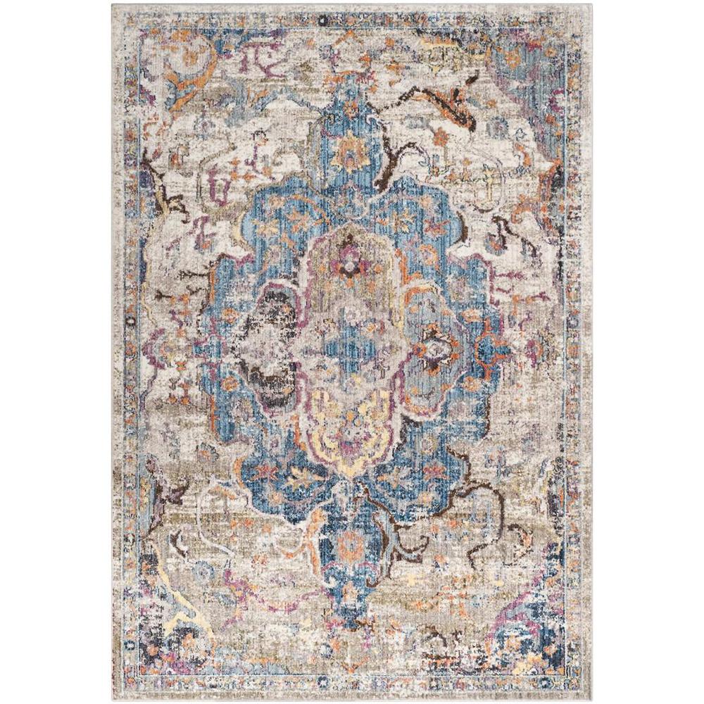 BRISTOL, BLUE / LIGHT GREY, 5'-1" X 7'-6", Area Rug, BTL350D-5. Picture 1