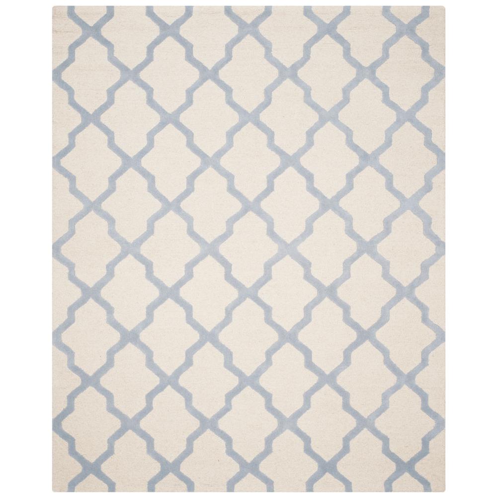 CAMBRIDGE, IVORY / LIGHT BLUE, 9' X 12', Area Rug. Picture 1