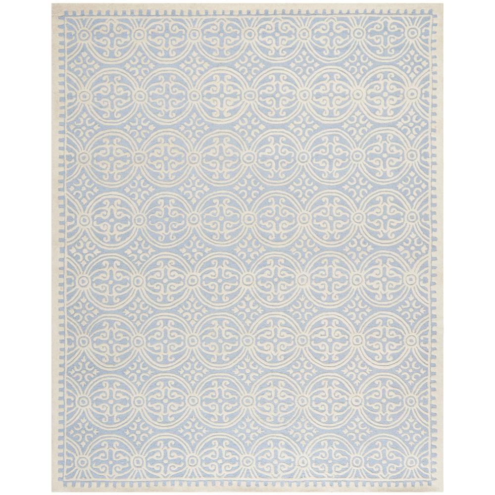 CAMBRIDGE, LIGHT BLUE / IVORY, 11' X 15', Area Rug, CAM123A-1115. Picture 1