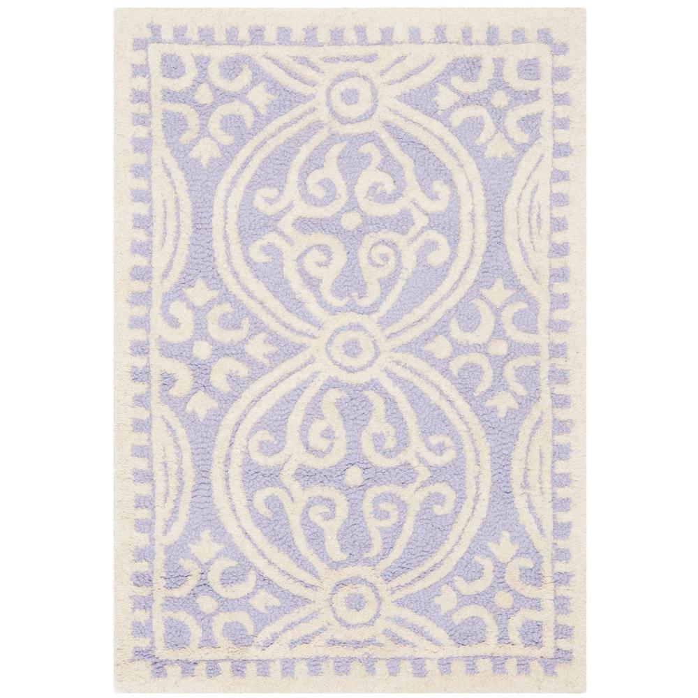 CAMBRIDGE, LAVANDER / IVORY, 3' X 5', Area Rug, CAM123C-3. Picture 1