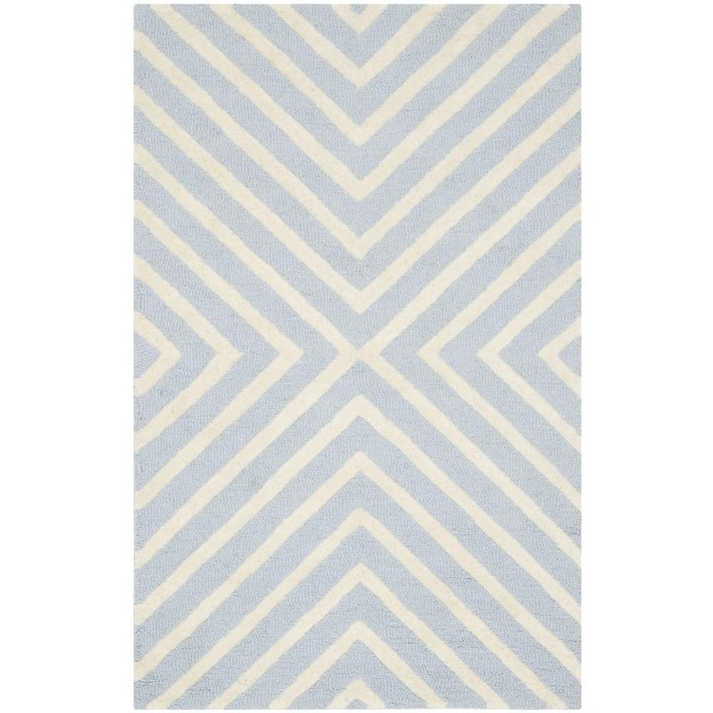 CAMBRIDGE, LIGHT BLUE / IVORY, 4' X 6', Area Rug, CAM129A-4. Picture 1