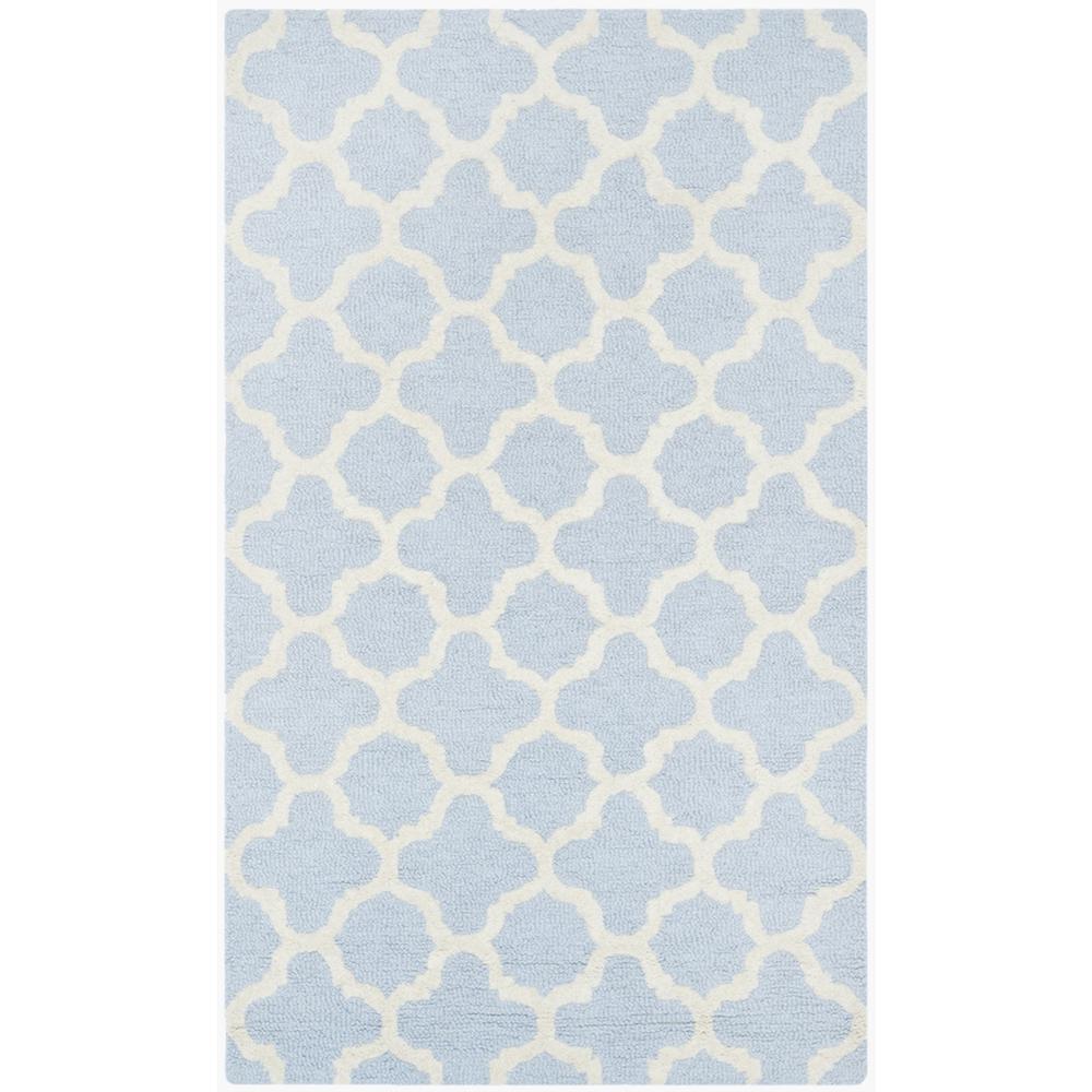 CAMBRIDGE, LIGHT BLUE / IVORY, 4' X 6', Area Rug, CAM130A-4. Picture 1