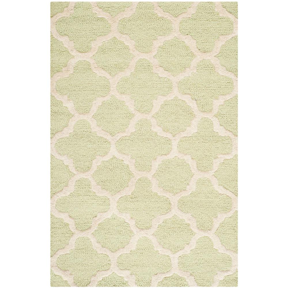CAMBRIDGE, LIGHT GREEN / IVORY, 2'-6" X 6', Area Rug, CAM130B-26. Picture 1