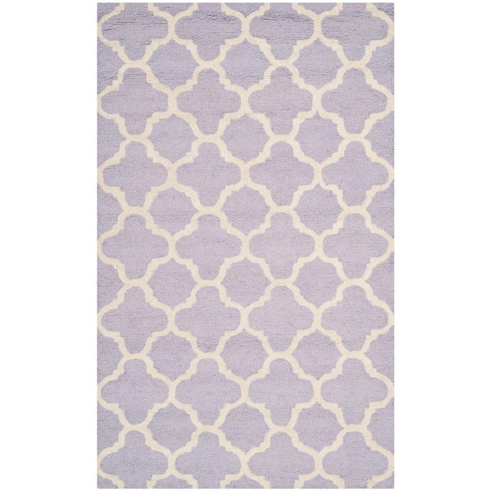 CAMBRIDGE, LAVANDER / IVORY, 4' X 6', Area Rug, CAM130C-4. Picture 1