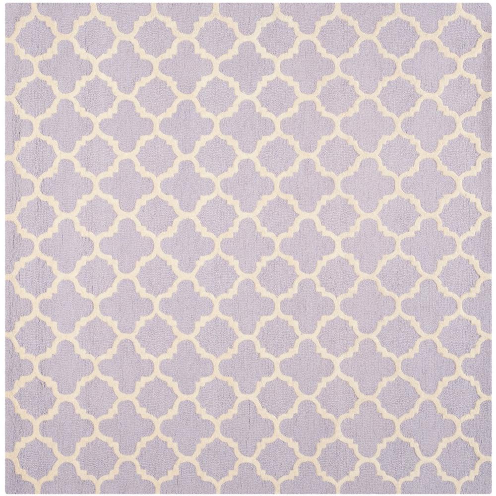 CAMBRIDGE, LAVANDER / IVORY, 8' X 8' Square, Area Rug, CAM130C-8SQ. Picture 1