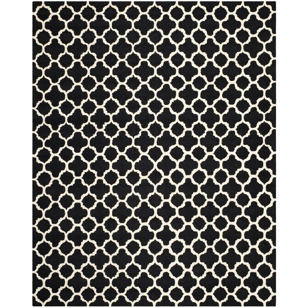 CAMBRIDGE, BLACK / IVORY, 9' X 12', Area Rug, CAM130E-9. Picture 1