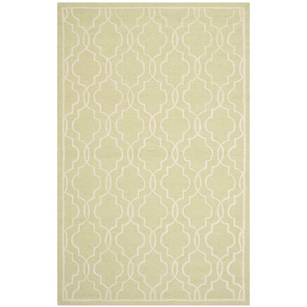 CAMBRIDGE, LIGHT GREEN / IVORY, 6' X 9', Area Rug, CAM131B-6. Picture 1