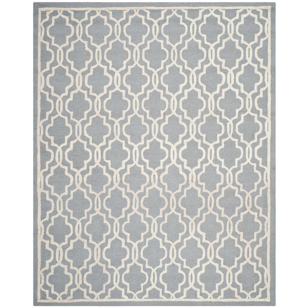 CAMBRIDGE, SILVER / IVORY, 11' X 15', Area Rug, CAM131D-1115. Picture 1