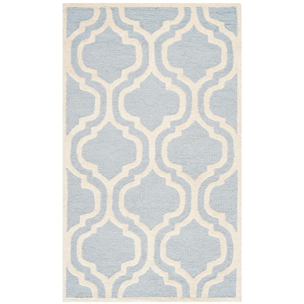 CAMBRIDGE, LIGHT BLUE / IVORY, 4' X 6', Area Rug, CAM132A-4. Picture 1
