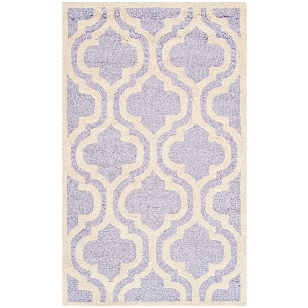 CAMBRIDGE, LAVANDER / IVORY, 3' X 5', Area Rug, CAM132C-3. Picture 1