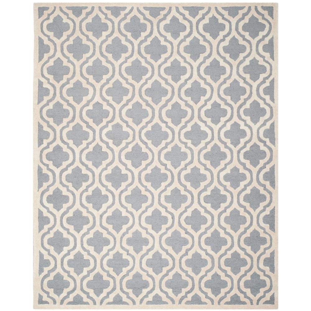 CAMBRIDGE, SILVER / IVORY, 11' X 15', Area Rug, CAM132D-1115. Picture 1