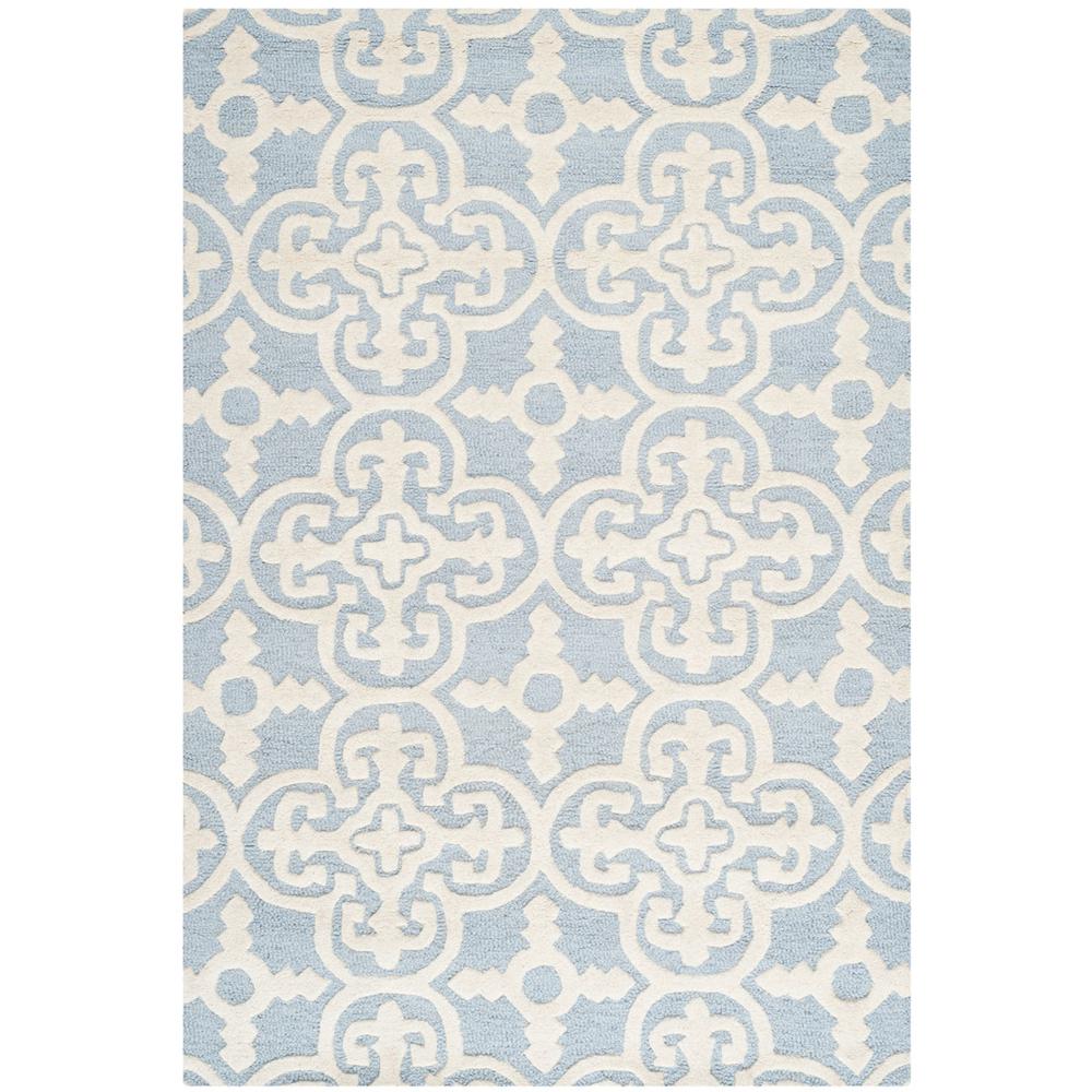 CAMBRIDGE, LIGHT BLUE / IVORY, 4' X 6', Area Rug, CAM133A-4. Picture 1