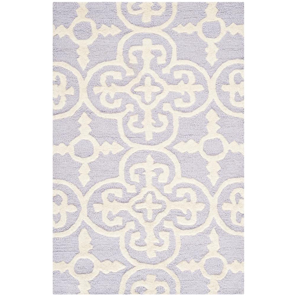 CAMBRIDGE, LAVANDER / IVORY, 2'-6" X 4', Area Rug, CAM133C-24. Picture 1