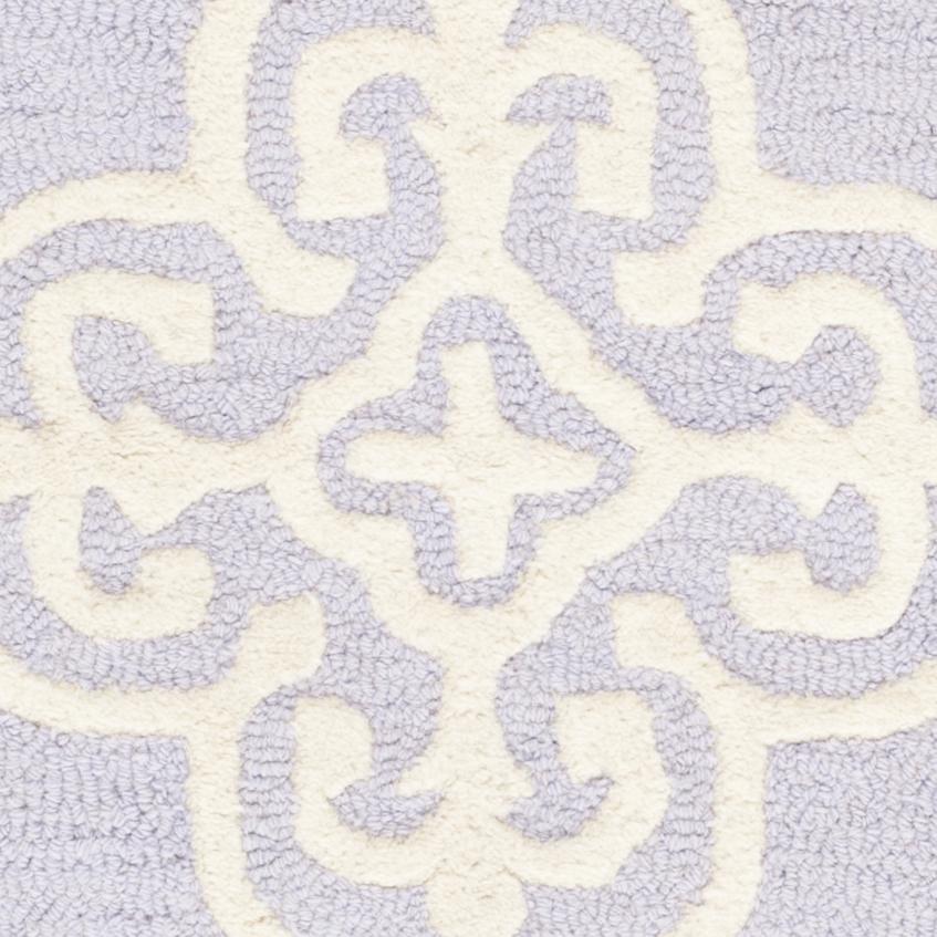 CAMBRIDGE, LAVANDER / IVORY, 2'-6" X 8', Area Rug, CAM133C-28. Picture 2