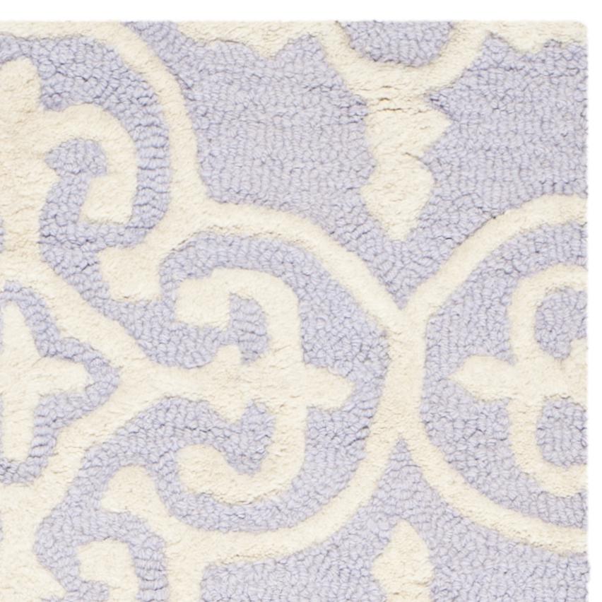 CAMBRIDGE, LAVANDER / IVORY, 2'-6" X 8', Area Rug, CAM133C-28. Picture 4