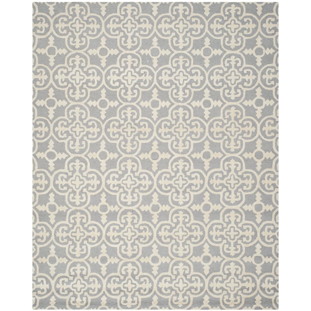 CAMBRIDGE, SILVER / IVORY, 11' X 15', Area Rug, CAM133D-1115. Picture 1