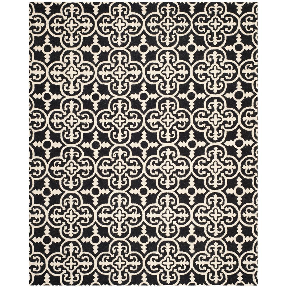 CAMBRIDGE, BLACK / IVORY, 9' X 12', Area Rug, CAM133E-9. Picture 1