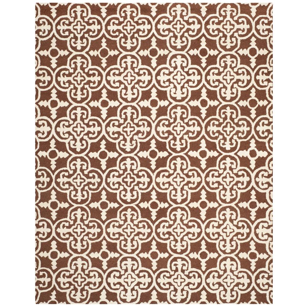 CAMBRIDGE, DARK BROWN / IVORY, 9' X 12', Area Rug, CAM133H-9. Picture 1