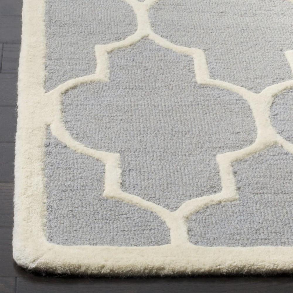 CAMBRIDGE, SILVER / IVORY, 6' X 9', Area Rug, CAM134D-6. Picture 1