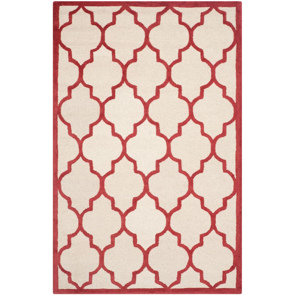 CAMBRIDGE, IVORY / RUST, 5' X 8', Area Rug, CAM134I-5. Picture 1