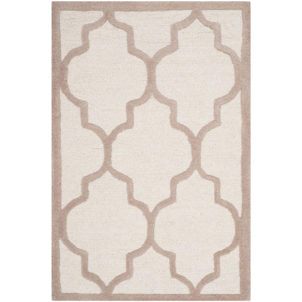 CAMBRIDGE, IVORY / BEIGE, 2'-6" X 4', Area Rug, CAM134P-24. Picture 1