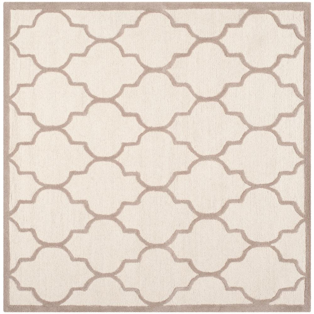 CAMBRIDGE, IVORY / BEIGE, 8' X 8' Square, Area Rug, CAM134P-8SQ. Picture 1