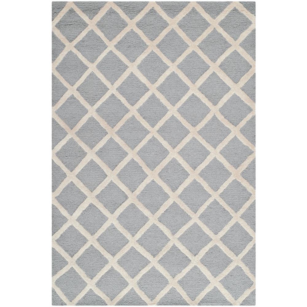 CAMBRIDGE, SILVER / IVORY, 4' X 6', Area Rug, CAM135D-4. Picture 1