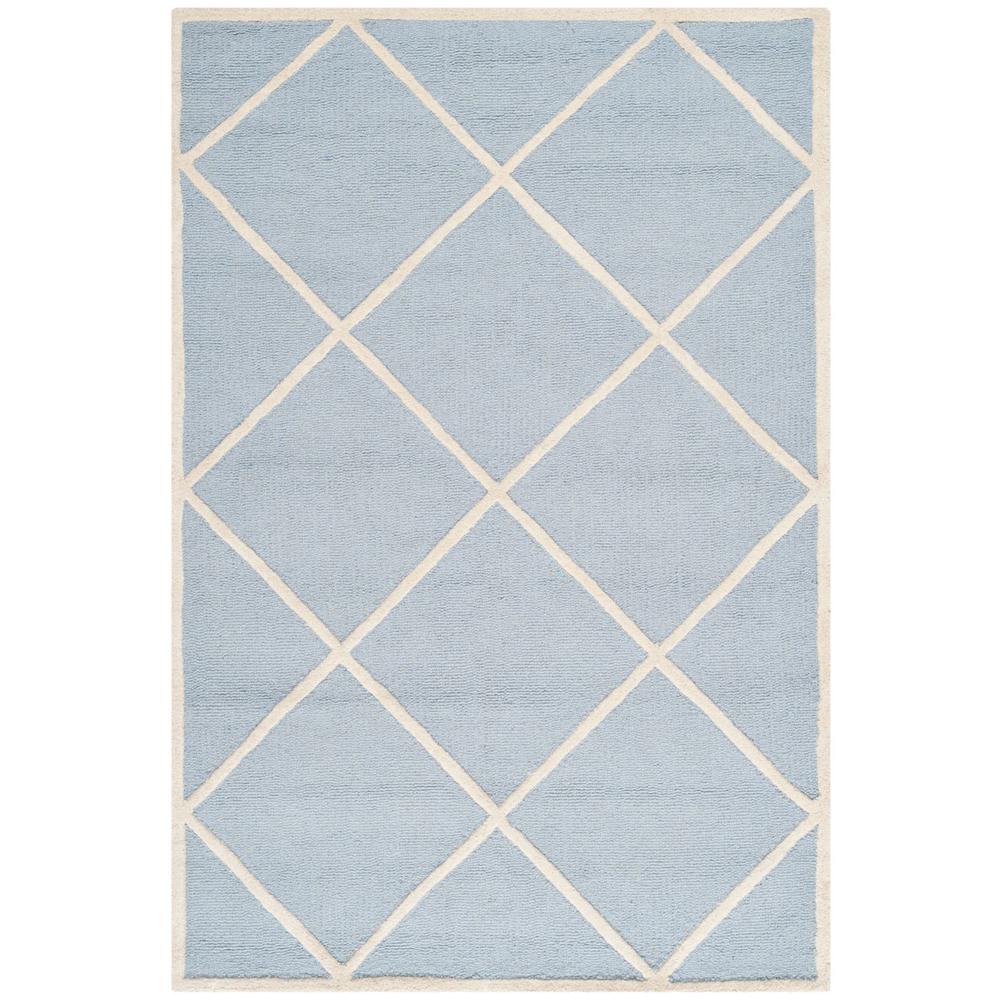 CAMBRIDGE, LIGHT BLUE / IVORY, 4' X 6', Area Rug, CAM136A-4. Picture 1