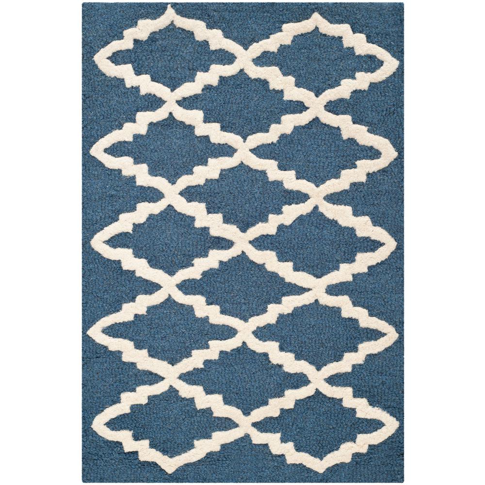 CAMBRIDGE, NAVY / IVORY, 3' X 5', Area Rug, CAM137G-3. Picture 1