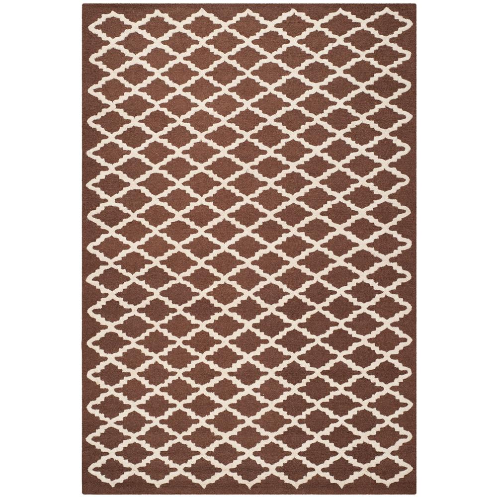 CAMBRIDGE, DARK BROWN / IVORY, 6' X 9', Area Rug, CAM137H-6. Picture 1