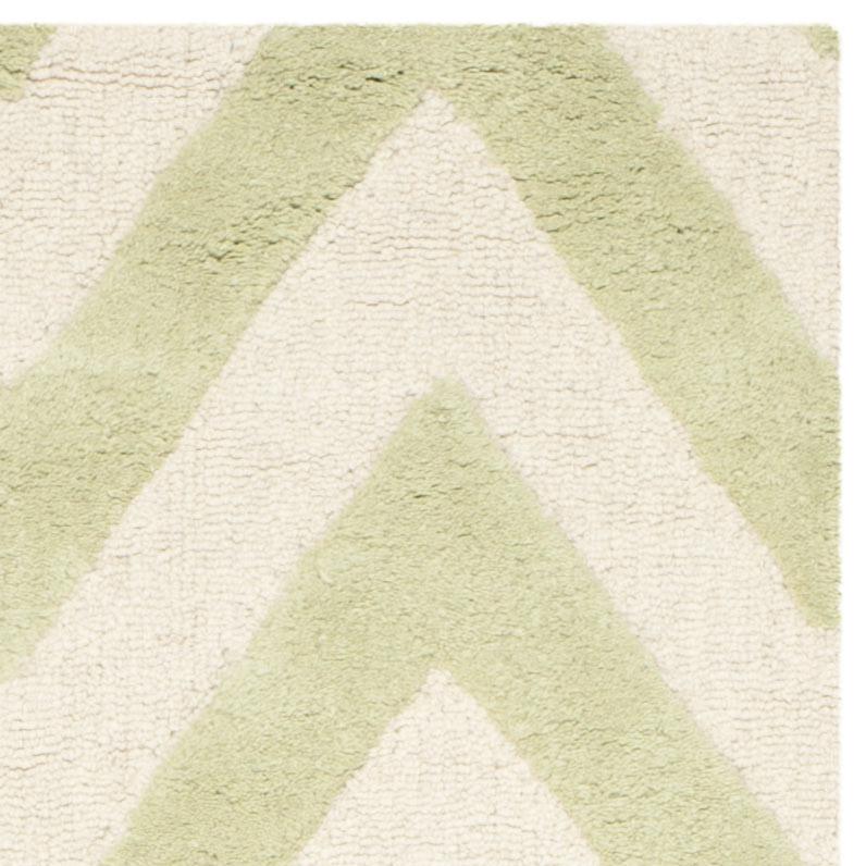 CAMBRIDGE, LIGHT GREEN / IVORY, 2'-6" X 8', Area Rug, CAM139B-28. Picture 3