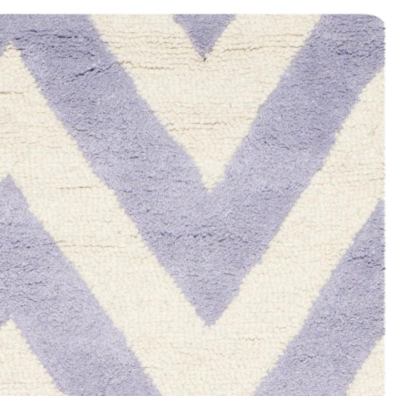 CAMBRIDGE, LAVANDER / IVORY, 2'-6" X 8', Area Rug, CAM139C-28. Picture 3