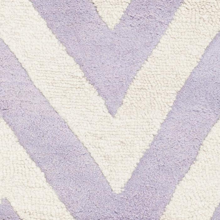 CAMBRIDGE, LAVANDER / IVORY, 6' X 6' Round, Area Rug, CAM139C-6R. Picture 2