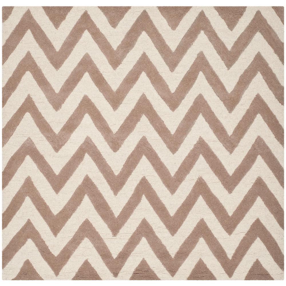 CAMBRIDGE, BEIGE / IVORY, 8' X 8' Square, Area Rug, CAM139J-8SQ. Picture 1