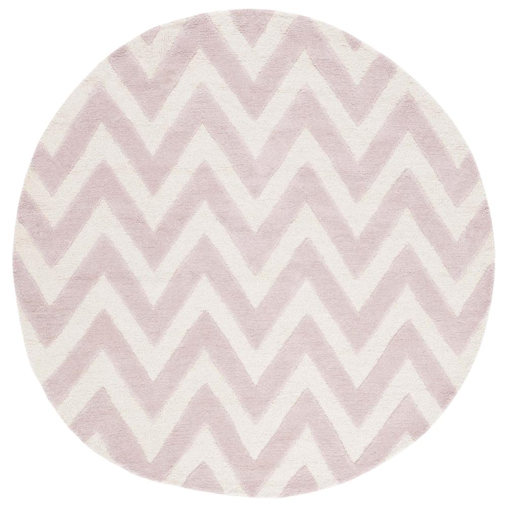 CAMBRIDGE, LIGHT PINK / IVORY, 6' X 6' Round, Area Rug, CAM139M-6R. Picture 3