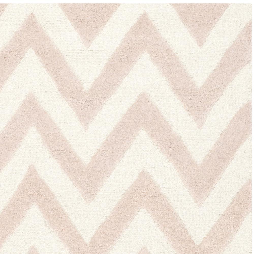 CAMBRIDGE, LIGHT PINK / IVORY, 6' X 6' Square, Area Rug, CAM139M-6SQ. Picture 3