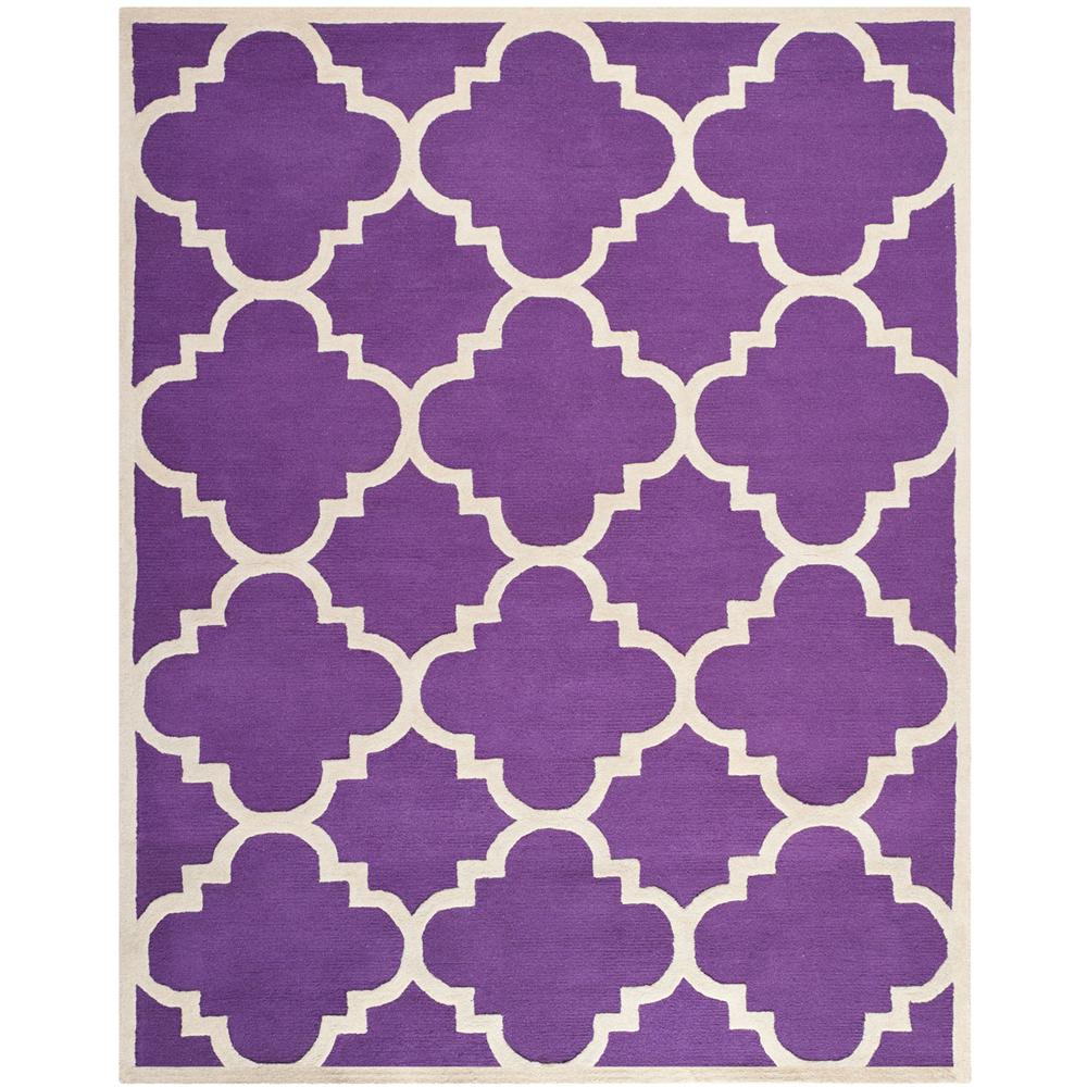 CAMBRIDGE, PURPLE / IVORY, 9' X 12', Area Rug, CAM140K-9. Picture 1