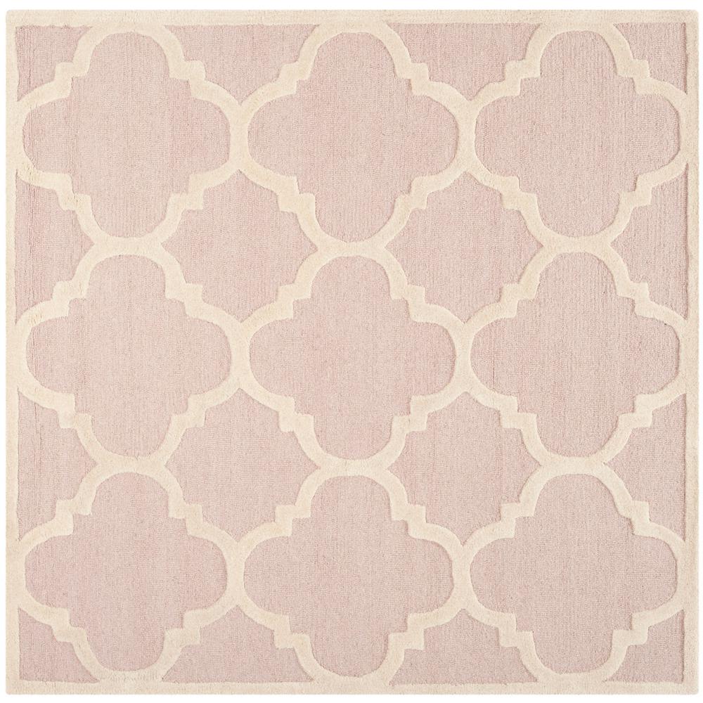 CAMBRIDGE, LIGHT PINK / IVORY, 8' X 8' Square, Area Rug, CAM140M-8SQ. Picture 1