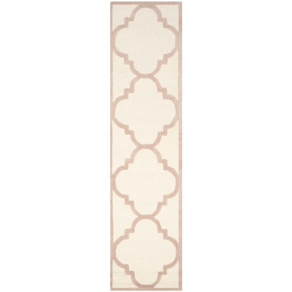 CAMBRIDGE, IVORY / BEIGE, 2'-6" X 12', Area Rug, CAM140P-212. Picture 1
