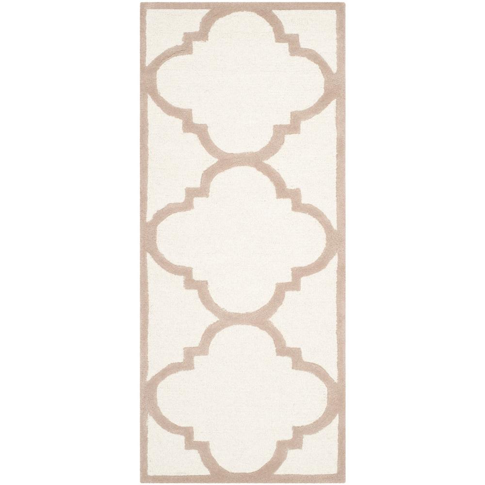 CAMBRIDGE, IVORY / BEIGE, 2'-6" X 6', Area Rug, CAM140P-26. Picture 1