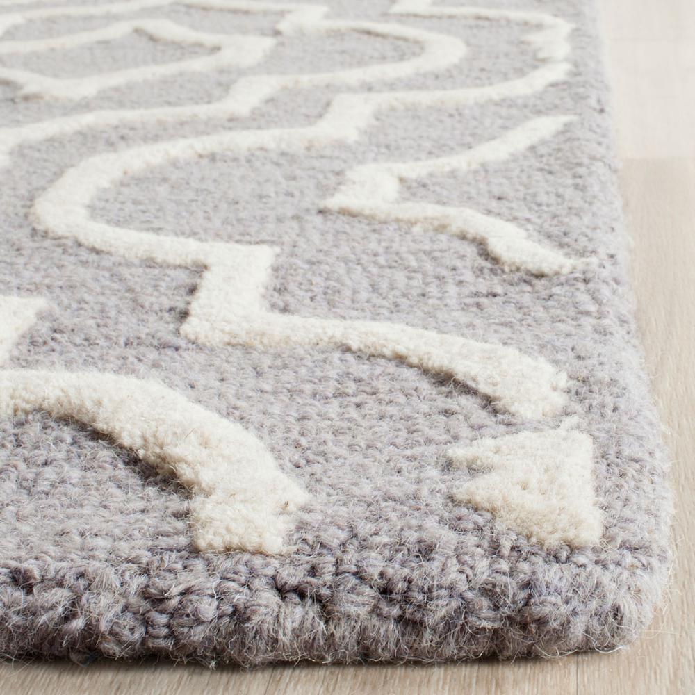 CAMBRIDGE, SILVER / IVORY, 6' X 9', Area Rug, CAM141D-6. Picture 1