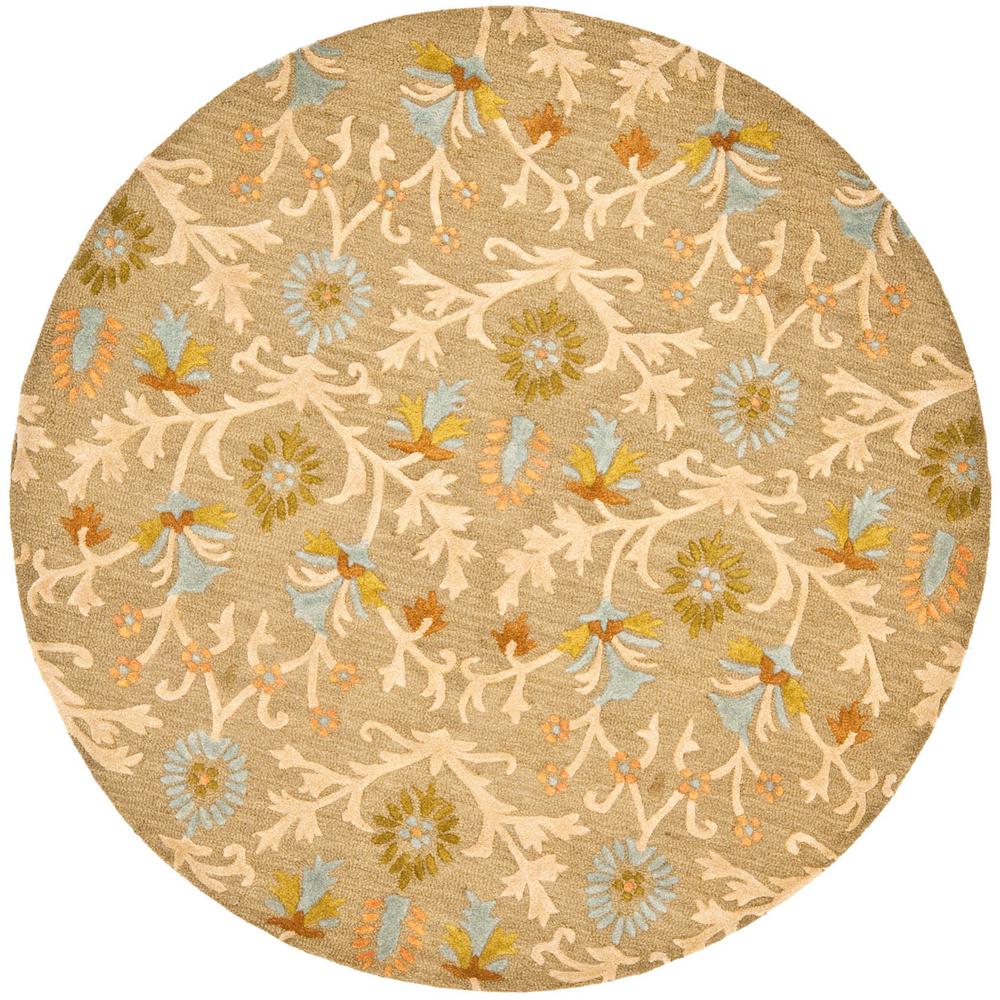 CAMBRIDGE, MOSS / MULTI, 4' X 4' Round, Area Rug. Picture 1
