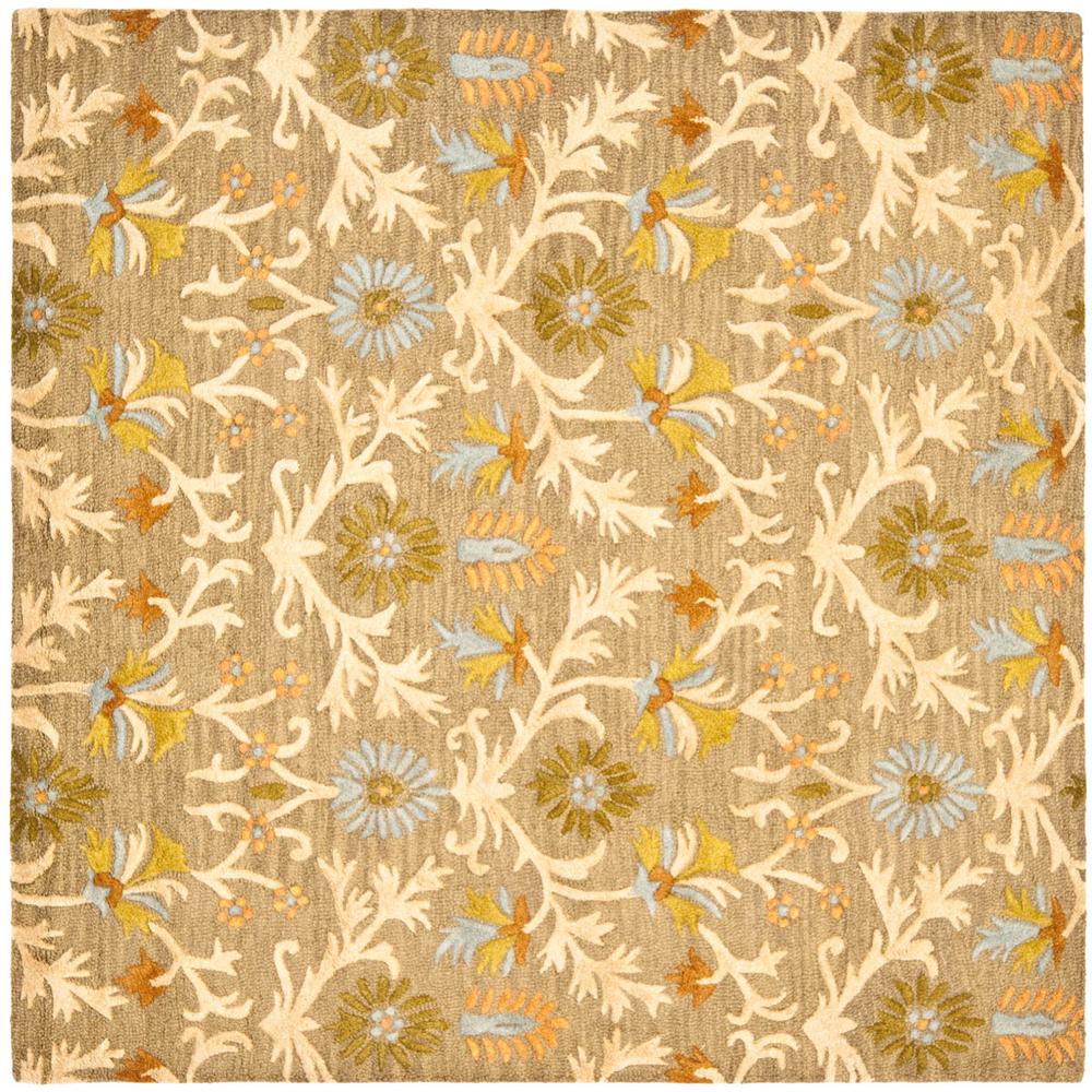CAMBRIDGE, MOSS / MULTI, 6' X 6' Square, Area Rug. Picture 1