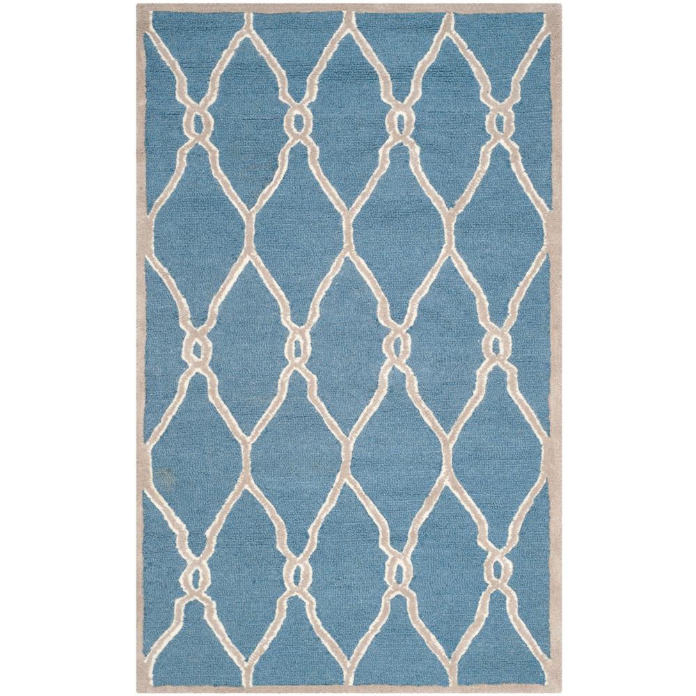 CAMBRIDGE, NAVY / IVORY, 4' X 6', Area Rug, CAM352M-4. Picture 1