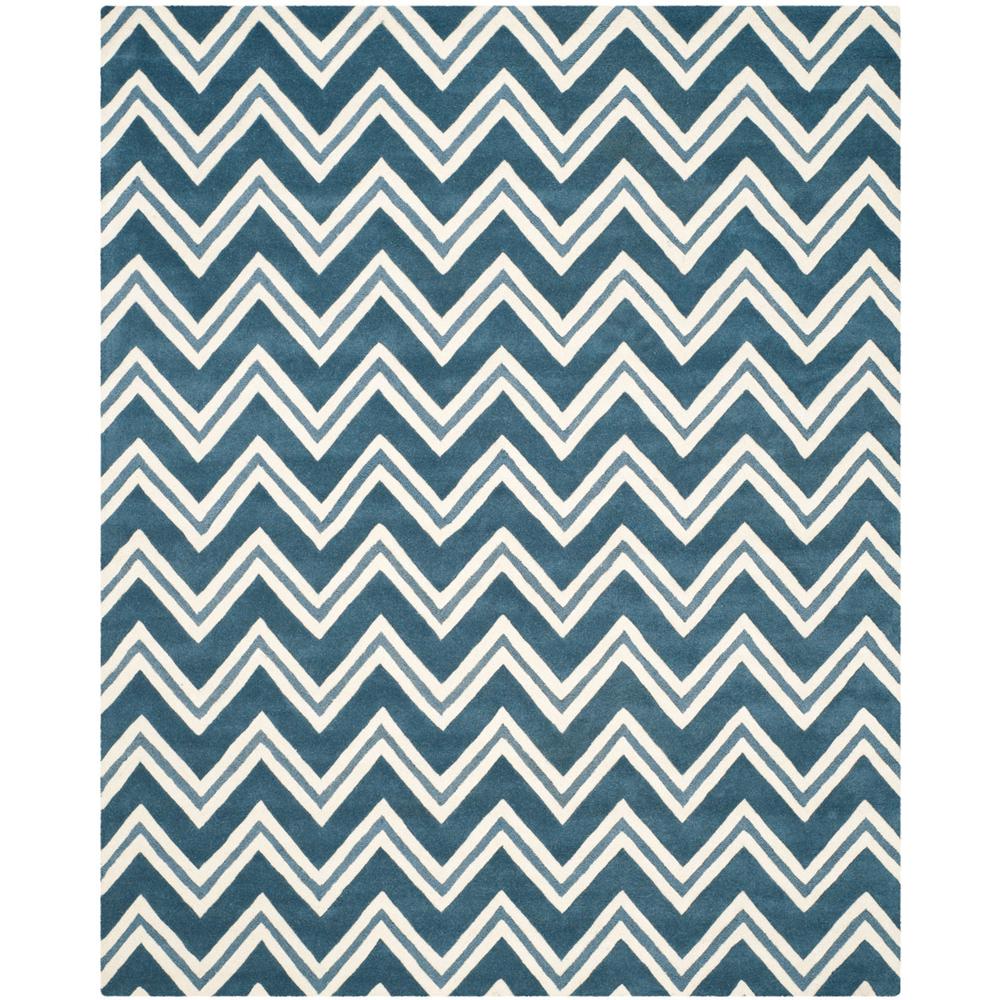 CAMBRIDGE, NAVY / IVORY, 9' X 12', Area Rug, CAM581C-9. Picture 1