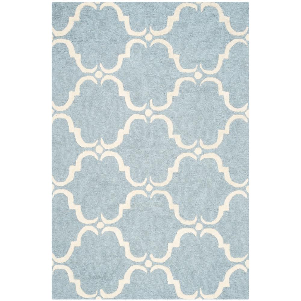 CAMBRIDGE, BLUE / IVORY, 4' X 6', Area Rug, CAM703B-4. Picture 1