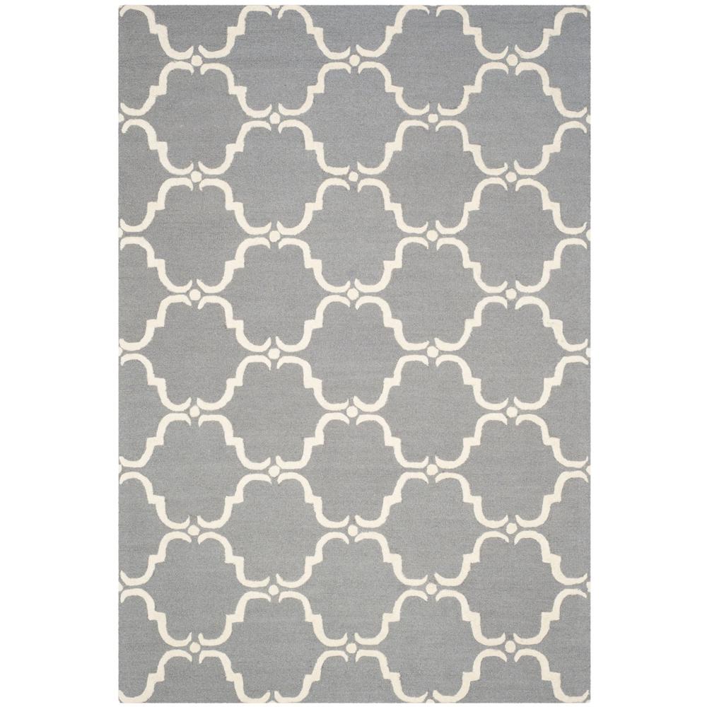 CAMBRIDGE, DARK GREY / IVORY, 6' X 9', Area Rug, CAM703D-6. Picture 1